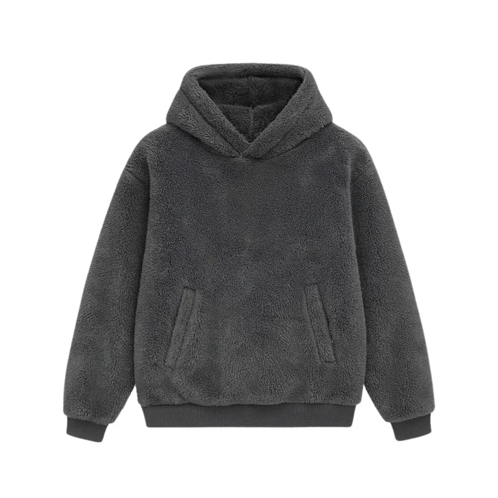THE MONTERO Grey Sherpa Hoodie