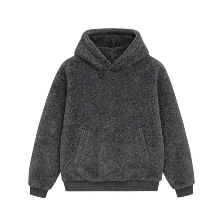 THE MONTERO Grey Sherpa Hoodie