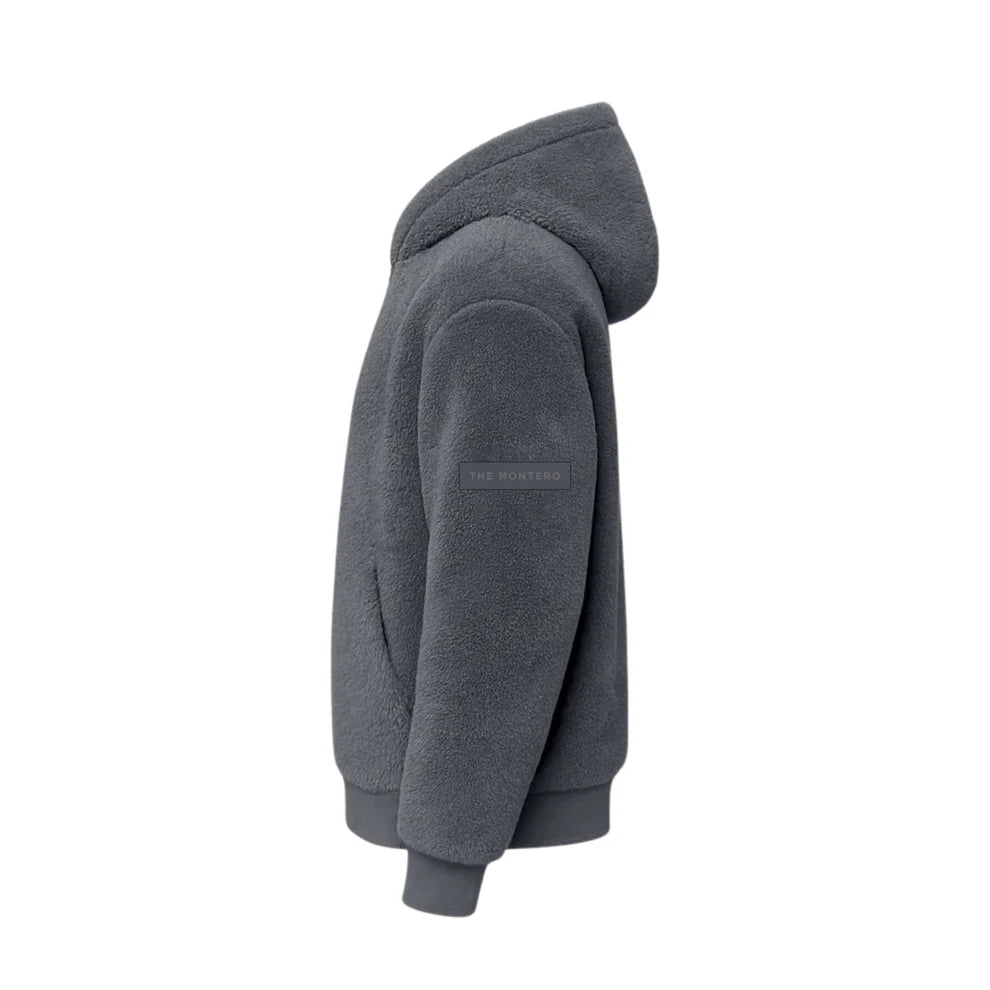 THE MONTERO Grey Sherpa Hoodie