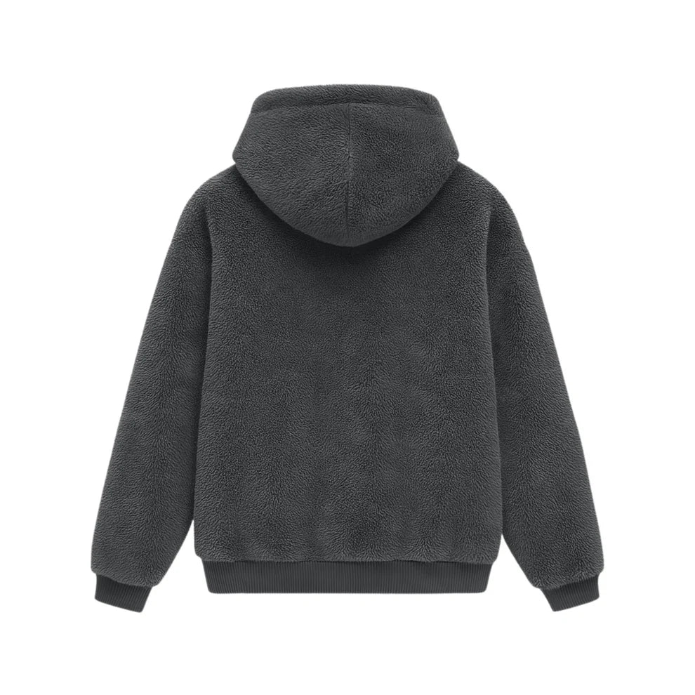 THE MONTERO Grey Sherpa Hoodie